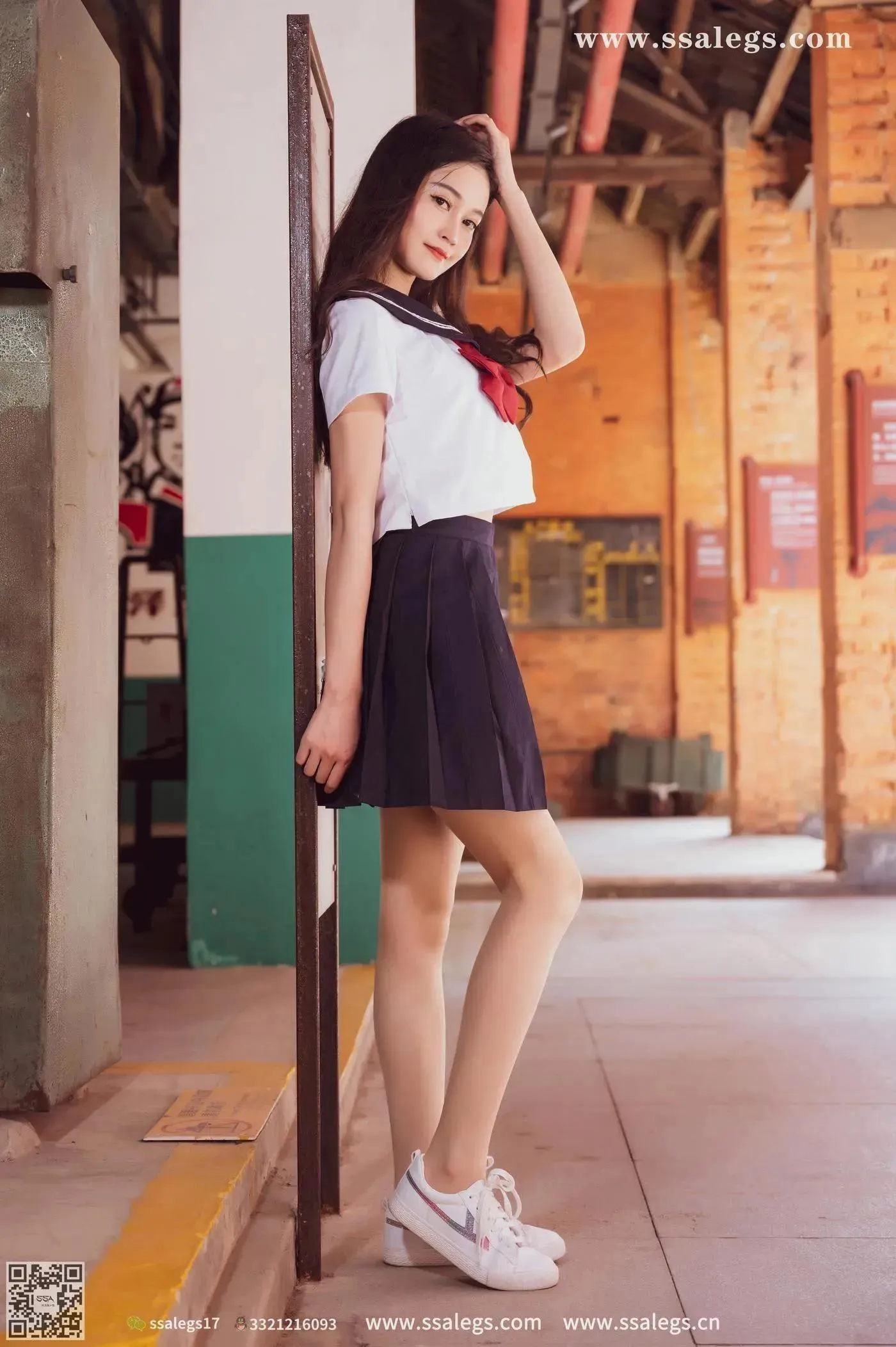 [SSA丝社]超清写真 NO.422 漫漫白色jk制服肉丝写真(下) [84P]插图7